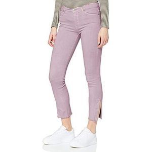 7 For All Mankind Dames Hw Skinny Crop Casual Broek, Violet, 25W