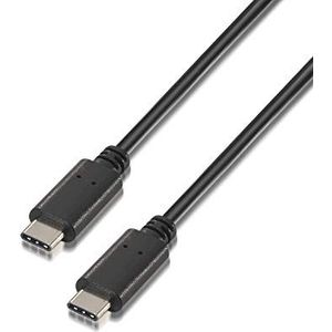 AISENS A107 – 0055 – 3 A (0,5 m USB 2.0-kabel, voor telefoon, mobiele telefoon en tablet) zwart