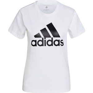 adidas Essentials Logo T-shirt met korte mouwen, White/Black, S