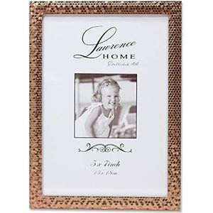 Lawrence Frames Rose Shimmer metalen fotolijst, 5 bij 7-inch, goud