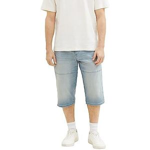 TOM TAILOR Max Overknee bermuda shorts voor heren, 10161 - Light Stone Blue Grey Denim, 28