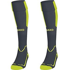JAKO - Lazio - Sokken - Antraciet/Lime - Uniseks - Volwassene