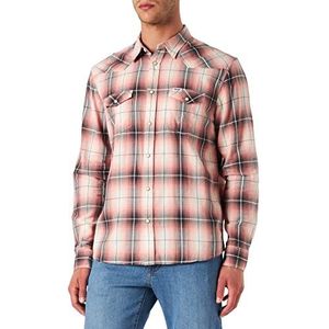 Wrangler Heren Ls Western Shirt Vrijetijdshemd, Lantana Coral, S