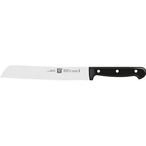 ZWILLING broodmes, lemmetlengte: 20 cm, gekarteld lemmet, speciaal handvat van roestvrij staal/kunststof, Twin Chef