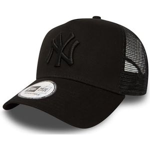 New Era New York Yankees MLB Clean Zwart Verstelbare 9Forty A-Frame Truckerpet voor Kinderen - Child
