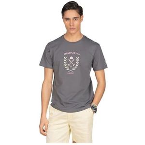 HARPER & NEYER Tennis-T-shirt voor heren, grijs, antraciet, M, grijs/antraciet, M