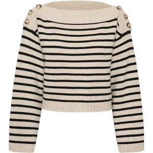 Part Two LinnePW Damestrui, regular fit, lange mouwen, French Oak Stripe, M