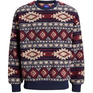 Jack & Jones - Joreddie Teddy Crew Neck T25 - Sweatshirt - Navy Blazer