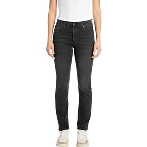 Replay Maijke Straight Fit Jeans met hoge taille voor dames, 098 Black, 28W x 30L