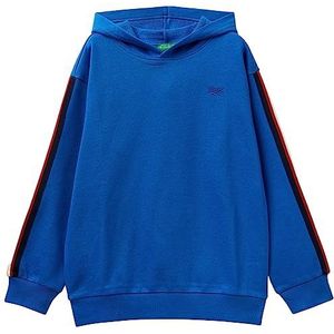 United Colors of Benetton Sweatshirt met capuchon voor kinderen en jongens, Bluette 36u, 140 cm