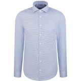 Seidensticker - 845273 - Chemise - Blauw - Man - Lange Mouwen - Coupe Droite