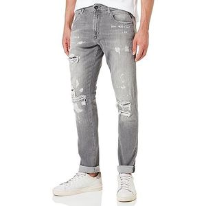 Replay heren mickym jeans, 096, medium grijs, 28W x 30L