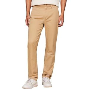 Tommy Hilfiger Heren Chino Denton 1985 Pima Katoen Geweven Broek, Geel, 34W/28L, Klassieke Khaki, 34W / 28L