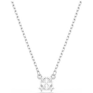 Swarovski Stilla Hanger, Square Slijpvorm, Wit, Rodium Toplaag