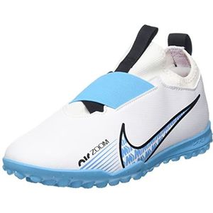 Nike Jr Zoom Vapor 15 Academy Tf, sneakers voor kinderen en jongeren, White Baltic Blue Pink Blast, 33 EU