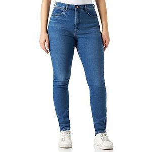 Wrangler Dames High Rise Skinny Camellia Jeans, Camellia., 33W / 34L