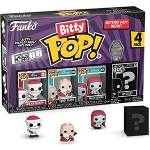Funko Bitty Pop! the Nightmare Before Christmas - Santa Jack 4PK - Santa Jack, Sandy Claws, Vampier Teddy met eend en een verrassingsmysterie mini-figuur - 2,2 cm (0,9 inch) verzamelbaar - cadeau-idee