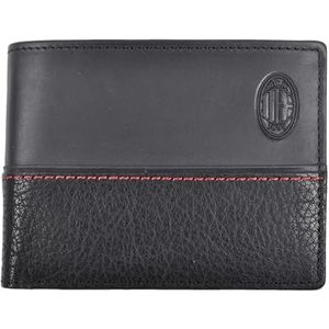 Ac Milan 141801 Leather Wallet Official Product Men's Black 125 x 95 x