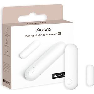 Aqara Deur en Raam Sensor P2, Matter over Thread, vereist Thread, contactsensor met alarm op afstand en lokale automatisering, ondersteunt Apple Home, Google Home, Alexa en SmartThings