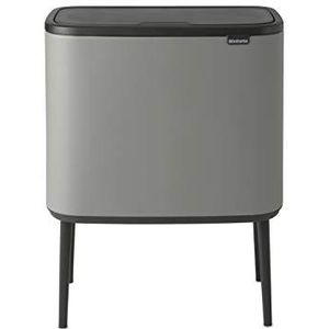 Brabantia Bo Touch Bin Prullenbak - 11 + 23 liter - Afvalscheiding - Pine Green