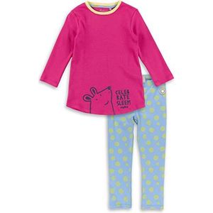 Sigikid Mini pyjama voor meisjes, van biologisch katoen, roze/blauw, maatpassend