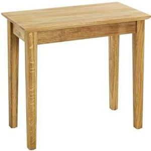 HAKU Möbel Bijzettafel, massief hout, eiken, D 30 x B 56 x H 52 cm