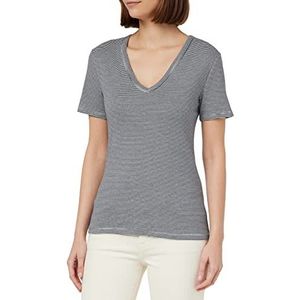 Petit Bateau Dames T-shirts A070P, blauw/wit, Blauw/Wit, M