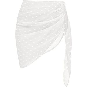 Ekouaer Zacht badpak, set van 2 stuks voor dames, Zwitsers punt, wit 1, XXL