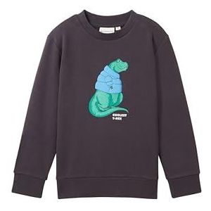 TOM TAILOR Sweatshirt voor jongens en kinderen, 29476 - Coal Grey, 116/122 cm
