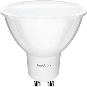 BRAYTRON Ledlamp, 7 W (50 W equivalent) GU10, 2700K (warm wit), 110°, CRI ≥ 80, GU10-spot, CE cerificaat, (A+ Energy Class)