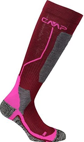 CMPI5 - Skisokken - Bourgondië pink Fluo - Wol - Unisex - Volwassenen