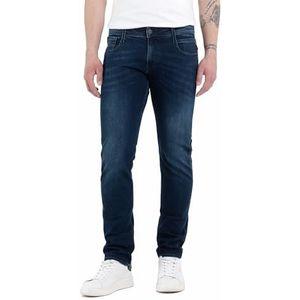 Replay Jeans voor heren Anbass Slim-Fit met Power Stretch, donkerblauw 007, 30W x 34L