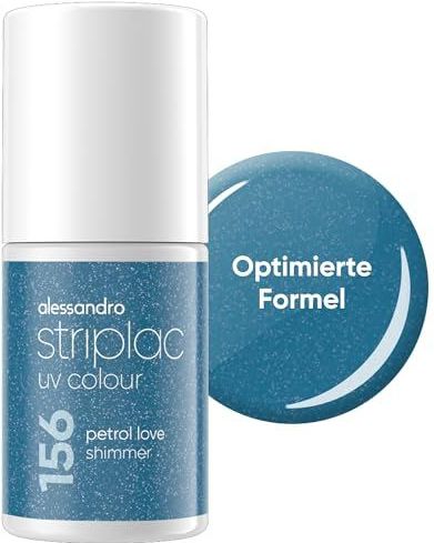 alessandro - Striplac - UV-nagellak - Petrol Love Shimmer - 6,5 ml