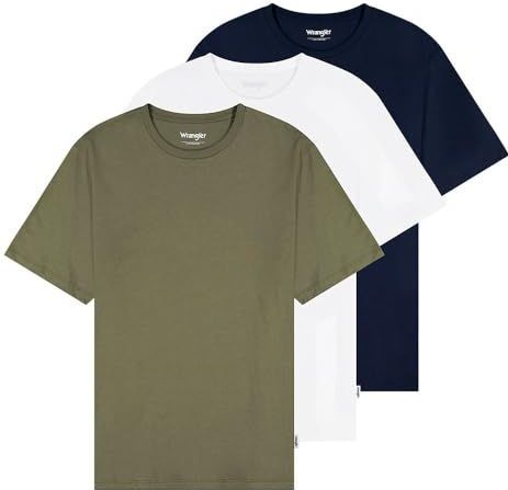 Wrangler - 112371483 - T-shirt - Regular Fit - 3 Eenheden - Katoenen Jersey