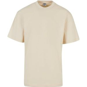 Urban Classics Basic katoenen T-shirt voor heren, ronde hals, verkrijgbaar in meer dan 20 kleuren, effen, maat S tot 6XL, witzand., XL