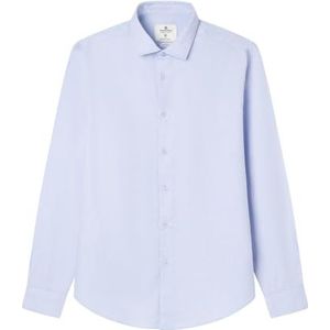 SPRINGFIELD Daily Structure New Herenhemd, Hemelsblauw, XL