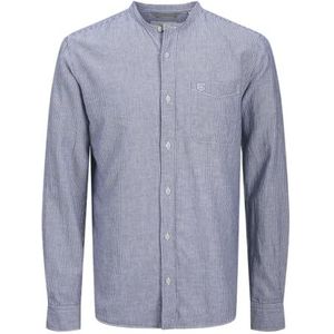 Jprccmaze Summer Band L/S Shirt, navy blazer, L