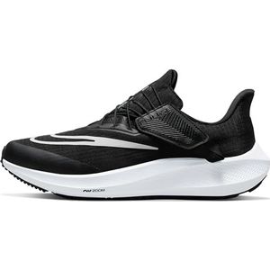 Nike Air Zoom Pegasus 39 Flyease, Damessneakers, Zwart Wit Dk Rookgrijs, 36.5 EU