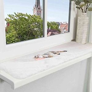 Trixie 37125 ligmat Nani voor vensterbank, 90 × 28 cm, grijs