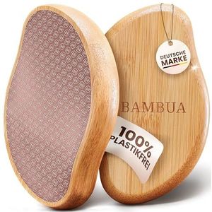 BAMBUA Eeltverwijderaar - [100% anti-eelteffect] eelt verwijderen voet - voor voetverzorging voor mooie voeten - effectieve eeltschaaf - professionele pedicure - premium eeltvijl (roze)