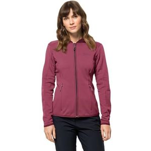 Jack Wolfskin - BAISELBERG HOODED FZ W - Fleecejack - Sangria/Rood