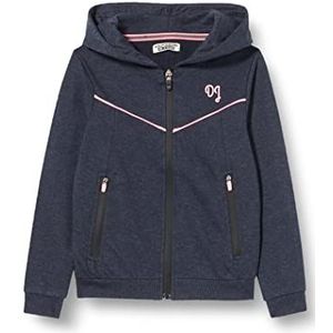 DJ DutchJeans Sweatvest voor meisjes, Blue Melee Pullunder, Blue Melee, 14 Jaren