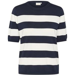 Pullover - Blauw/Wit - Regular Fit - Dames