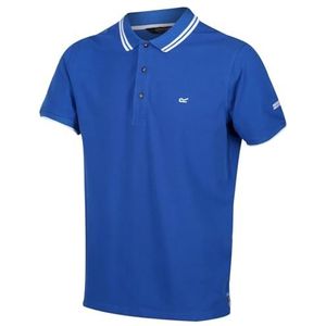 Talcott II T-shirt van coolweave katoen met kraag met knoopsluiting