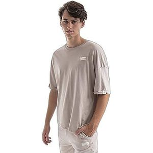 ALPHA INDUSTRIES Organics Os Roll-up T T-shirt met korte mouwen voor heren, organisch beige, L