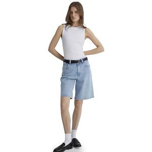 Mavi Dames Melina Bermuda jeansshorts, lichtblauw 90s, 26, Lichtblauw 90s, 26