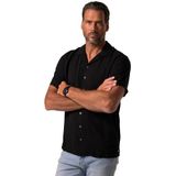 Overhemd - Effen - Viscose - Kentkraag - Halve Mouw - Regular Fit