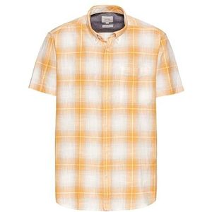 Camel Active - Korte Mouwen Overhemd - Blauw - 100% Katoen