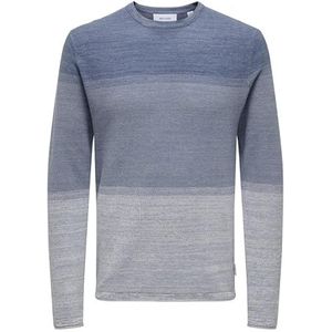 ONLY & SONS Gebreide trui voor heren, Flint Stone/Detail: grading, M