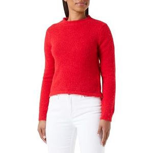 Poomi Dames huidvriendelijke pluche trui acryl rood maat XS/S, rood, XS